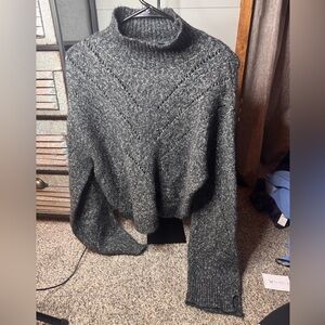 Line & Dot Charcoal Turtleneck Sweater